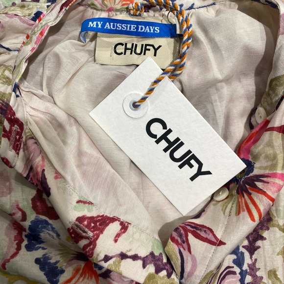 Chufy Pia Mini Shirt Dress Ava White S NWT - Picture 2 of 6